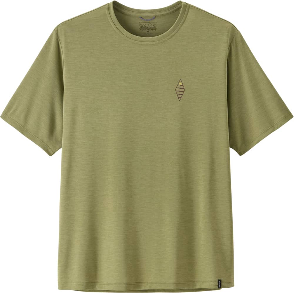 Patagonia Men's Cap Cool Daily Shirt - Water People Sets in Gumtree Green / Light Gumtree Green X-Dye - Image 1 of 1