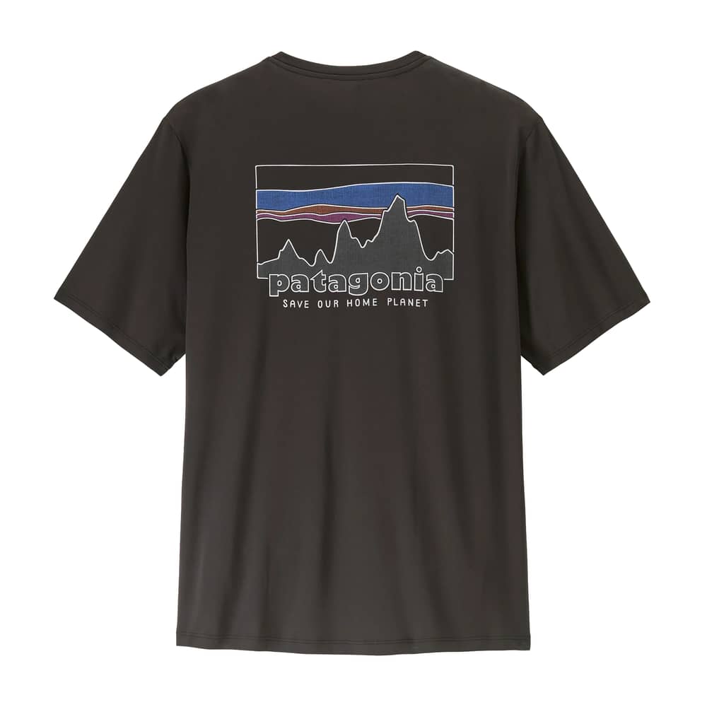 Patagonia Men's Cap Cool Daily Shirt - '73 Skyline in Black - Image 2 of 2