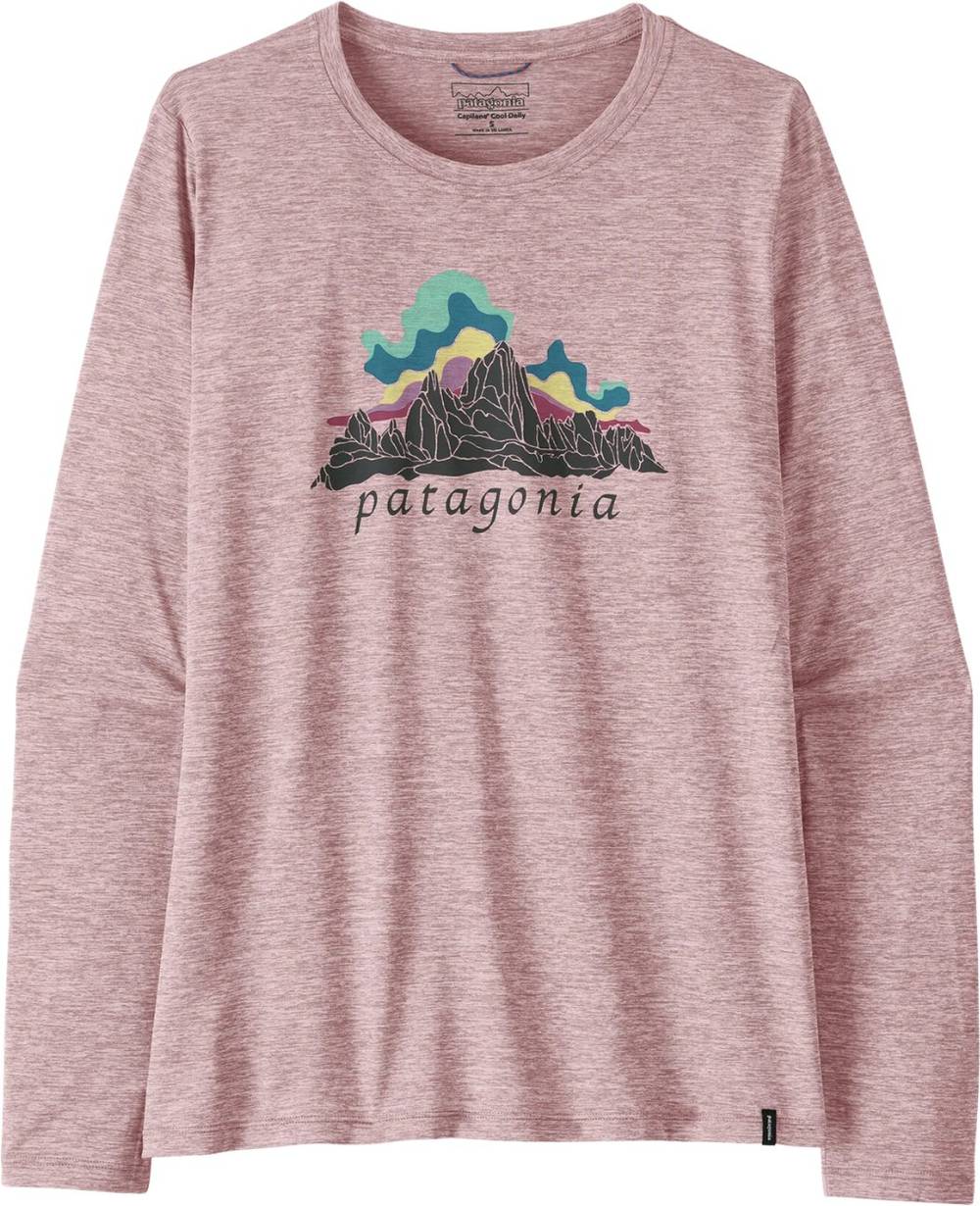 Patagonia Women's L/S Cap Cool Daily Shirt - Fitz Roy Nimbus in Quiet Violet - Image 1 of 1