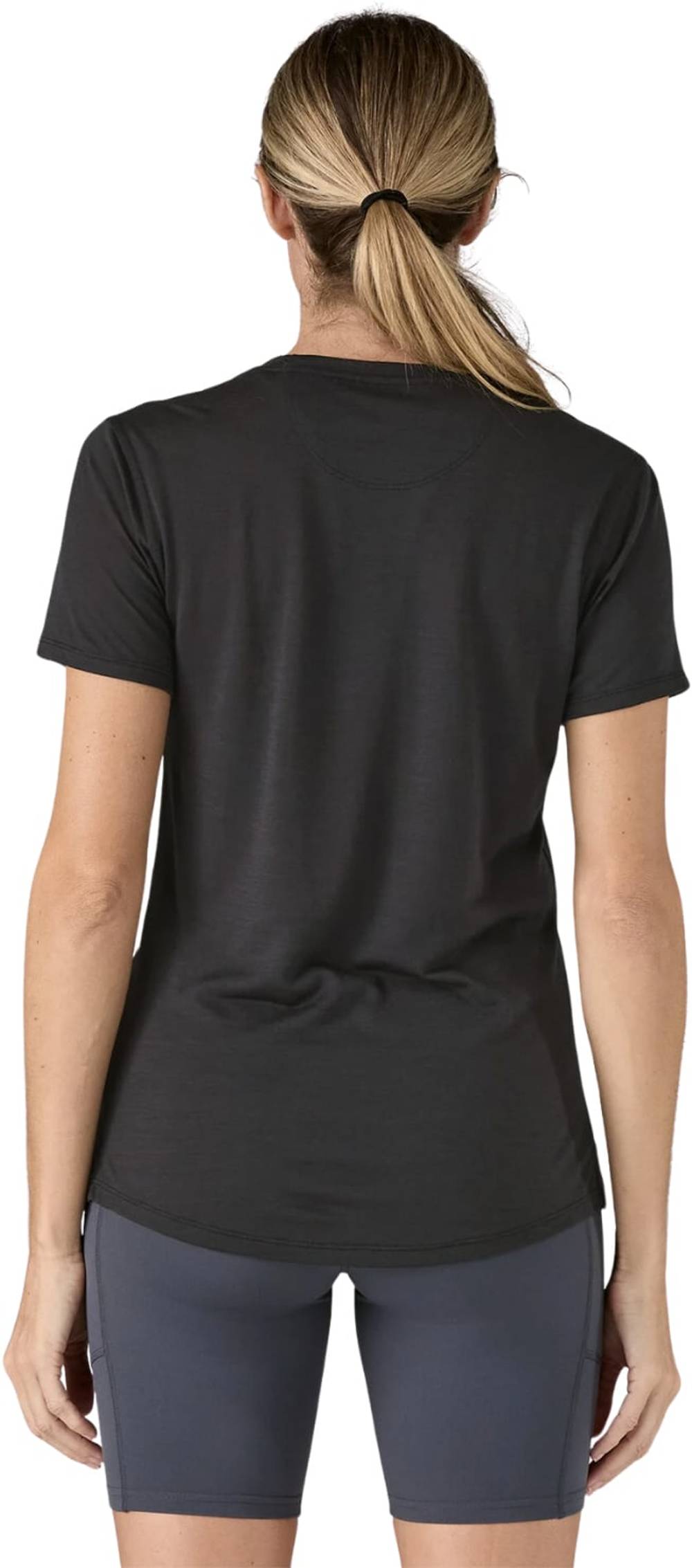 Patagonia Women's Cap Cool Merino Blend Shirt in Black - Image 3 of 3