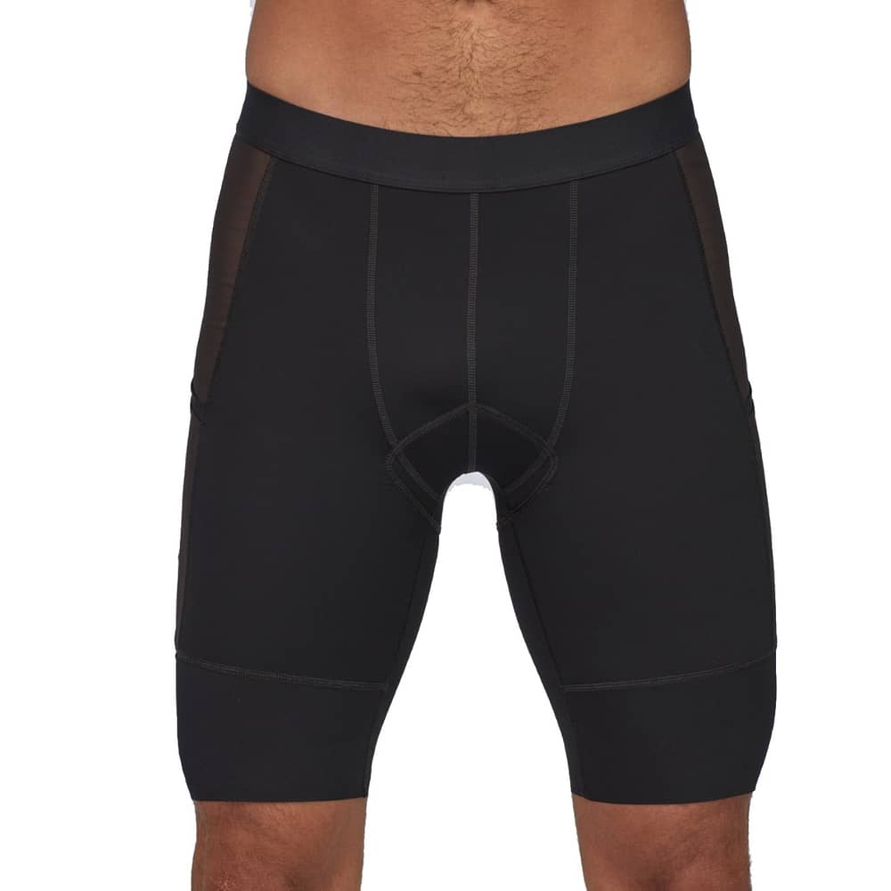 Patagonia Men's Dirt Roamer Liner Bibs in Black - Image 6 of 6