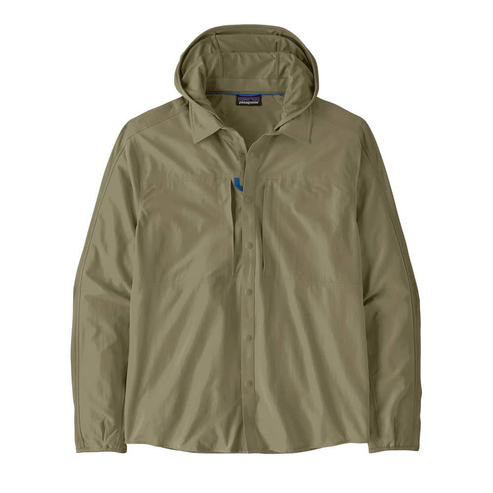 Patagonia Men's River Rambler Hybrid Sun Hoody in River Rock Green - Image 1 of 1
