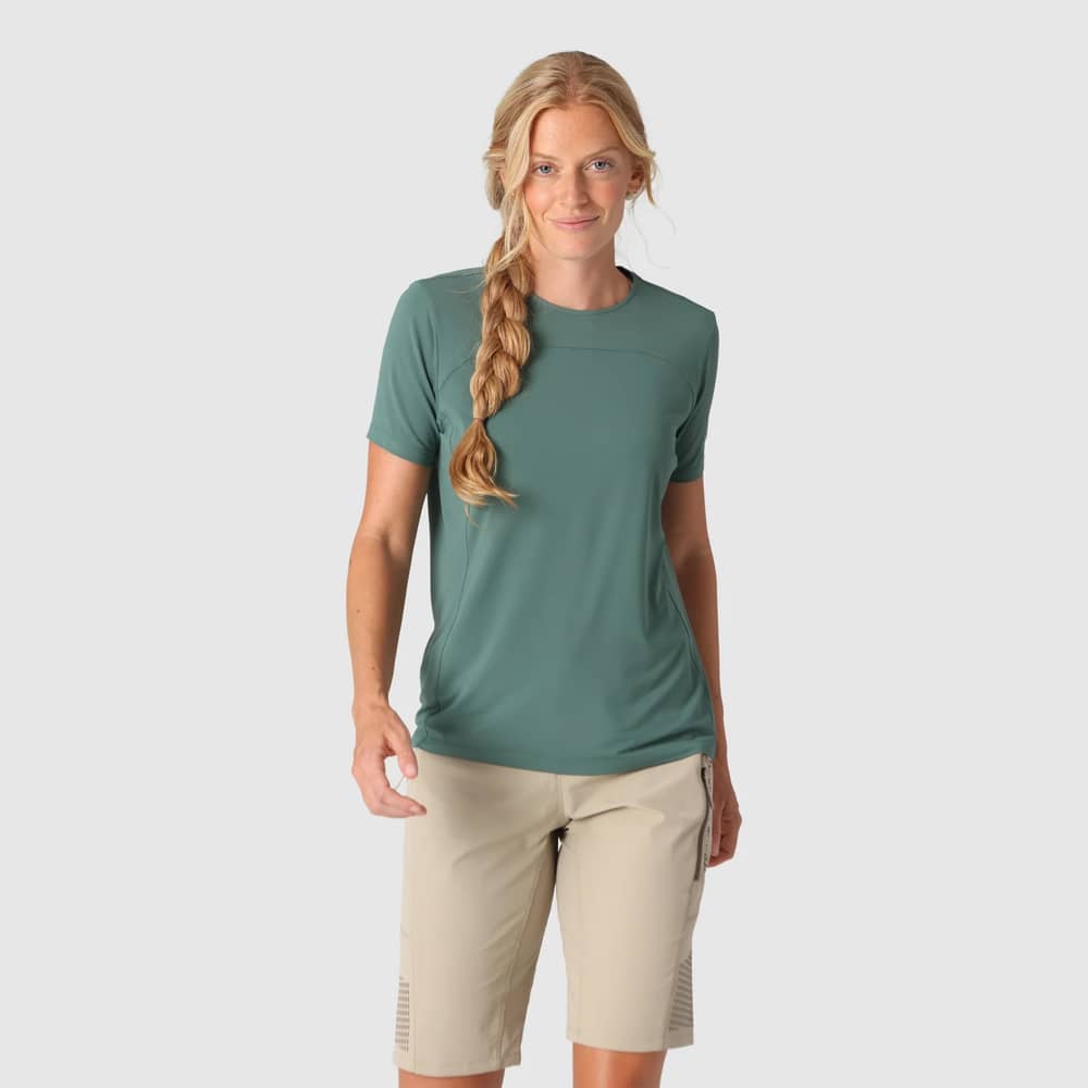 Outdoor Research Women's Freewheel MTB Short Sleeve Jersey in Malachite - Image 2 of 5