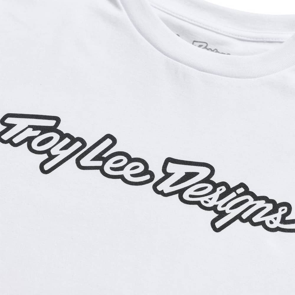 Troy Lee Designs Short Sleeve Tee in White/Black - Image 3 of 5
