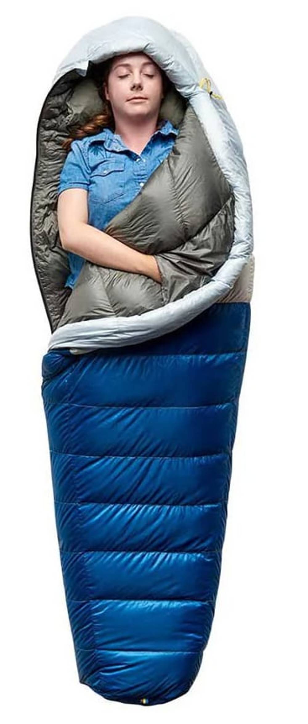 Sierra Designs Get Down 550F 20° Women's Sleeping Bag in Light Blue/Blue - Image 3 of 4