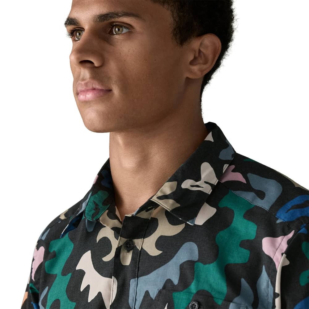 Patagonia Men's Go To Shirt in Kaleido/Black - Image 7 of 8