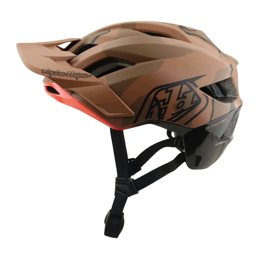 Troy Lee Designs Flowline Se Helmet W/Mips in Badge Sienna Camo - Image 1 of 4