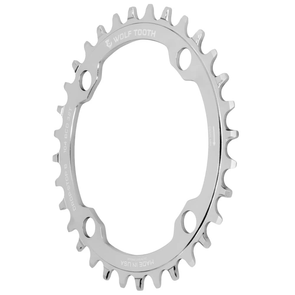 Wolf Tooth 104 BCD Chainring in Raw Silver - Image 2 of 2