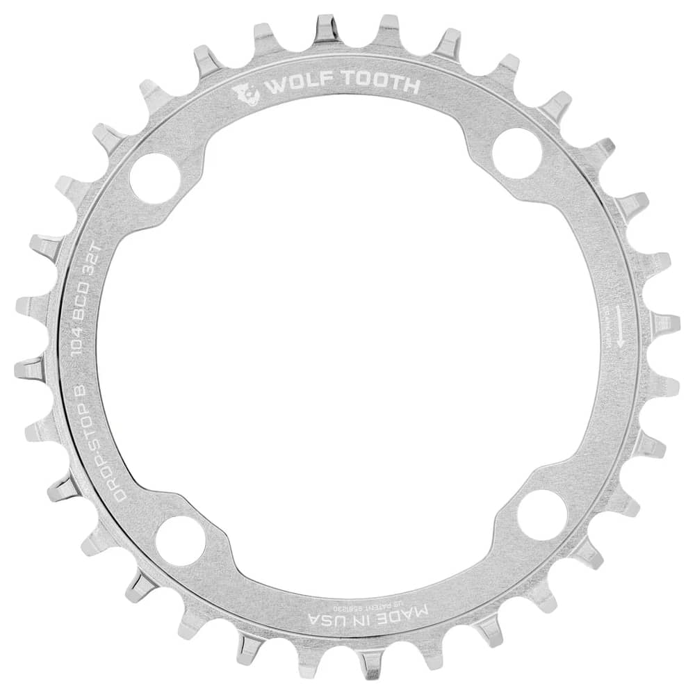 Wolf Tooth 104 BCD Chainring in Raw Silver - Image 1 of 2