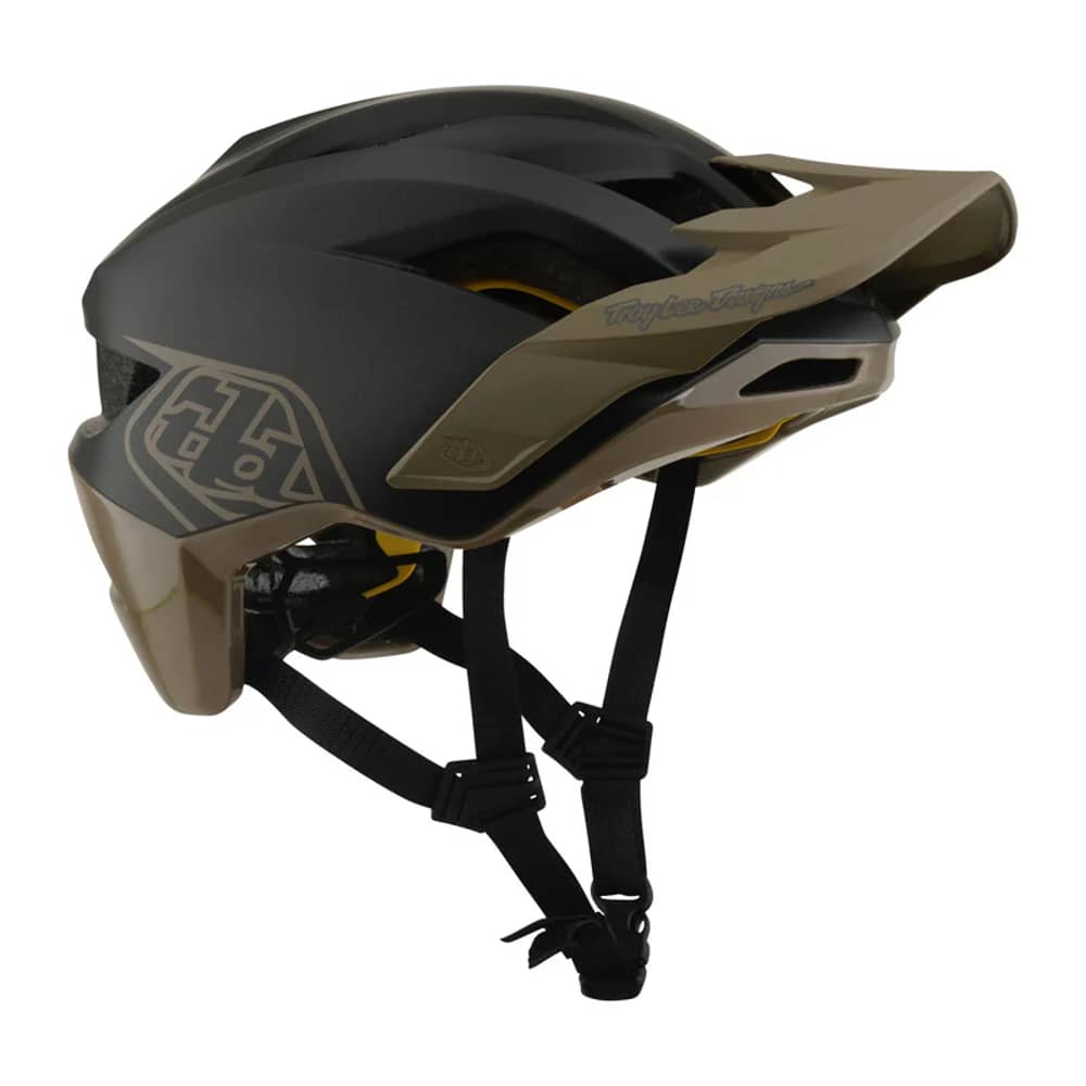 Troy Lee Designs Flowline Helmet W/Mips in Point Charcoal/Timber - Image 1 of 4