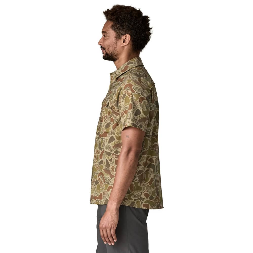 Patagonia Men's S/S Self Guided Sun Shirt in Coastal Edge/Weathered Stone - Image 5 of 9