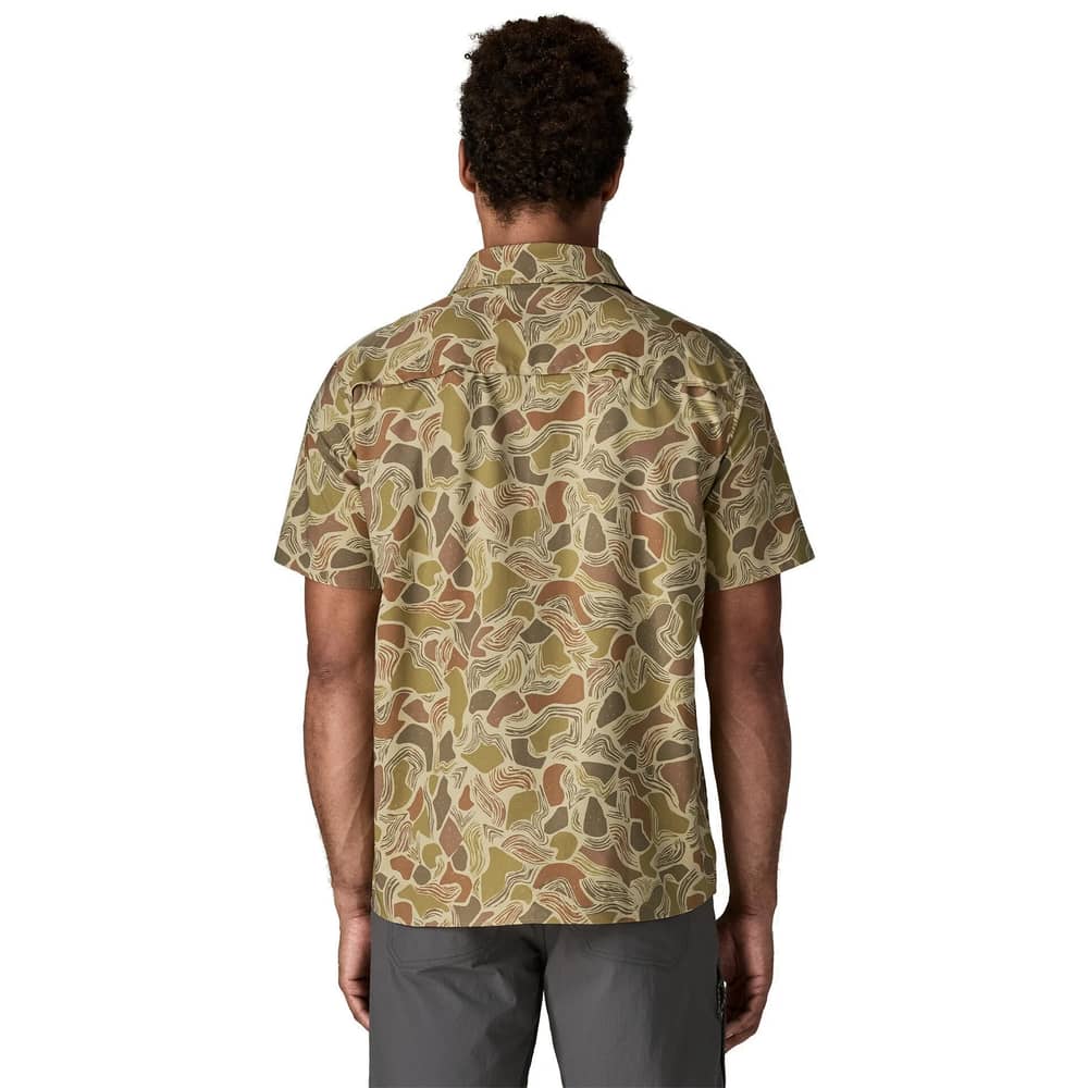 Patagonia Men's S/S Self Guided Sun Shirt in Coastal Edge/Weathered Stone - Image 3 of 9