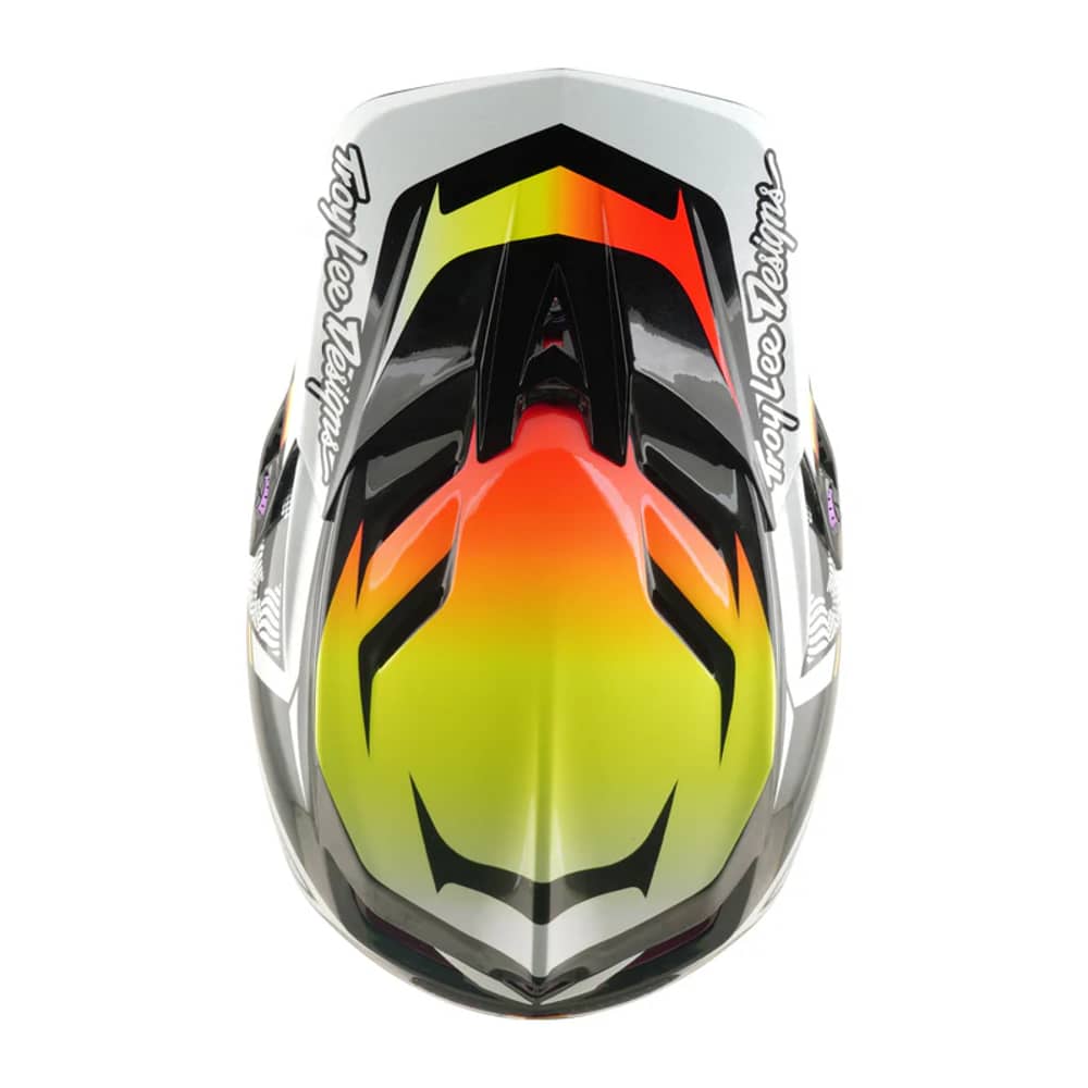 Troy Lee Designs D4 Carbon Helmet W/Mips in Lined Up Black - Image 4 of 4