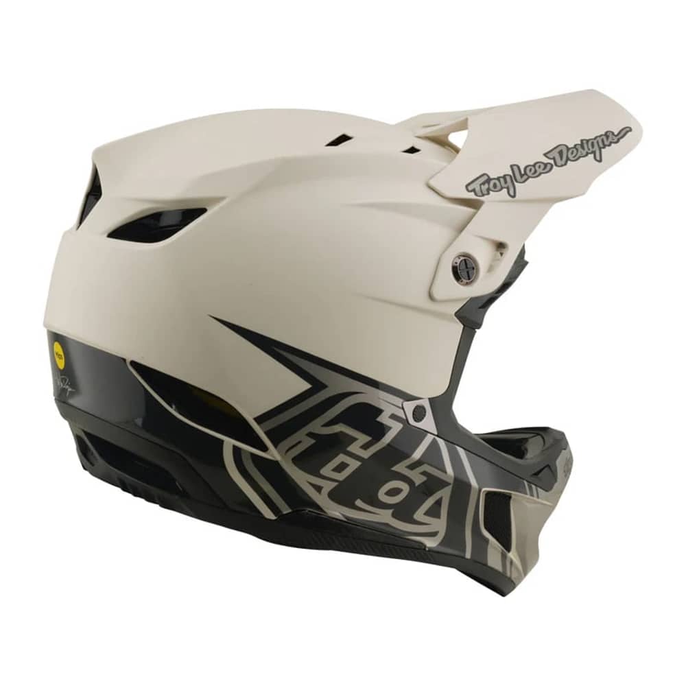 Troy Lee Designs D4 Composite Helmet W/Mips in Stealth Pumice - Image 4 of 6