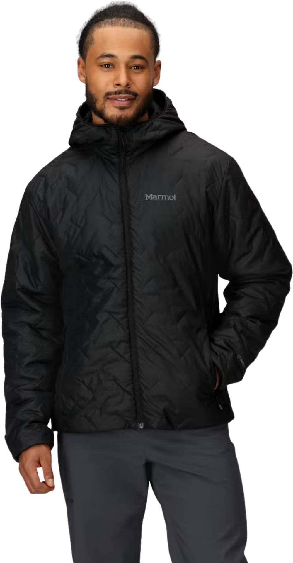 Marmot Men's MonoQuilt Hoody in Black - Image 1 of 2