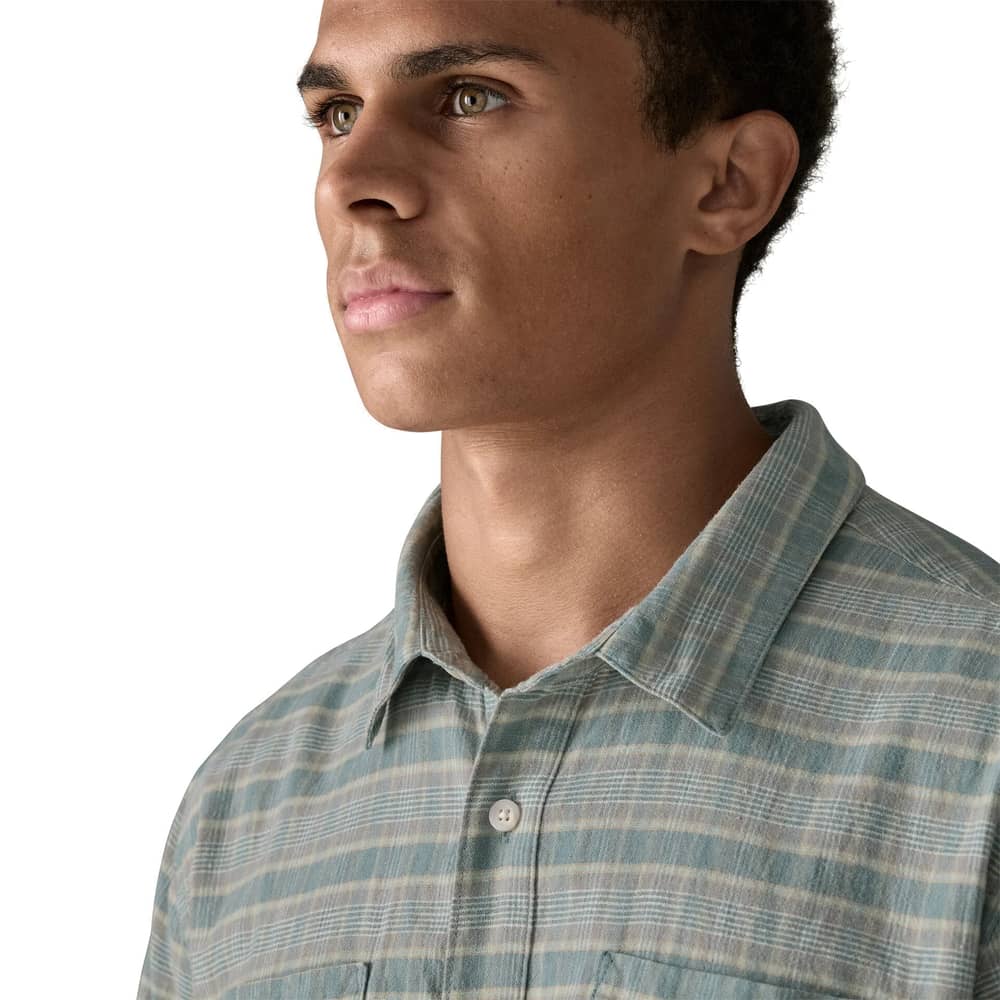Patagonia Men's Back Step Shirt in Stroll/Blue Sage - Image 7 of 8