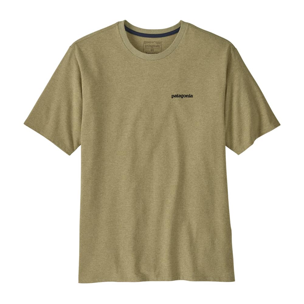 Patagonia Men's P-6 Logo Responsibili-Tee in Gumtree Green - Image 6 of 6