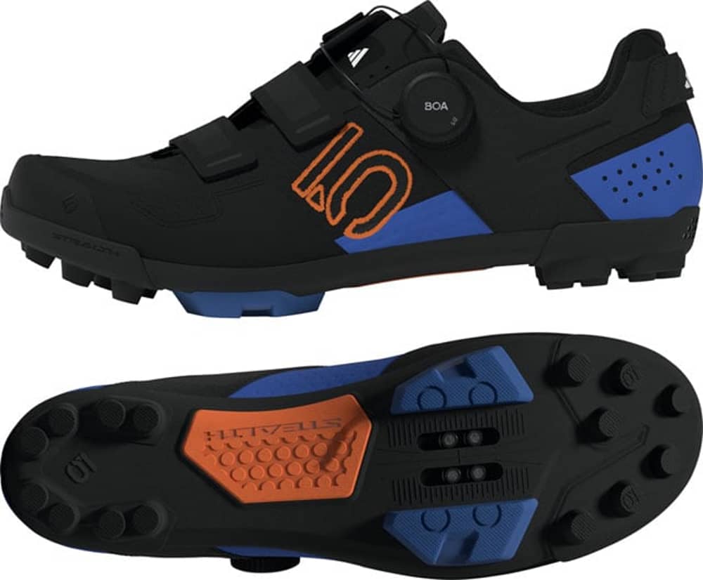 Five-Ten 5.10 Kestrel Boa Shoes in Core Black/Pure Orange/Ray Blue - Image 1 of 2