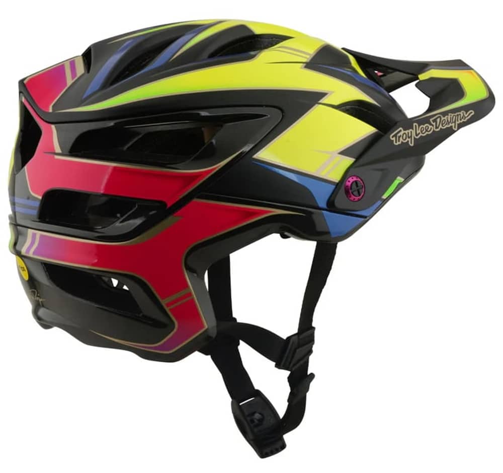 Troy Lee Designs A3 Helmet W/Mips in Electra Black - Image 2 of 4