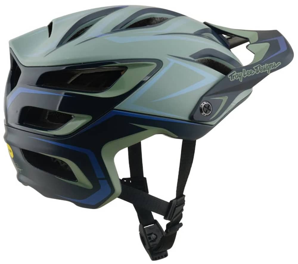 Troy Lee Designs A3 Helmet W/Mips in Pin Sage - Image 2 of 4