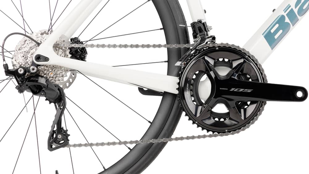 Bianchi Sprint 105 12S Disc ICR Bike in Light Grey/Graphite Race - Image 2 of 5