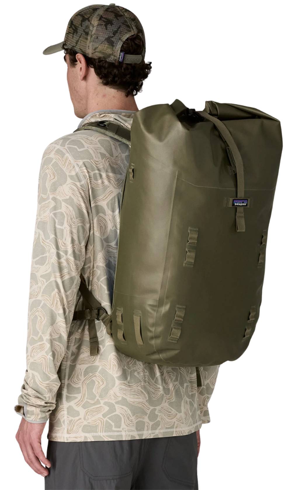 Patagonia Disperser 40L Roll Top Pack in Basin Green - Image 2 of 4