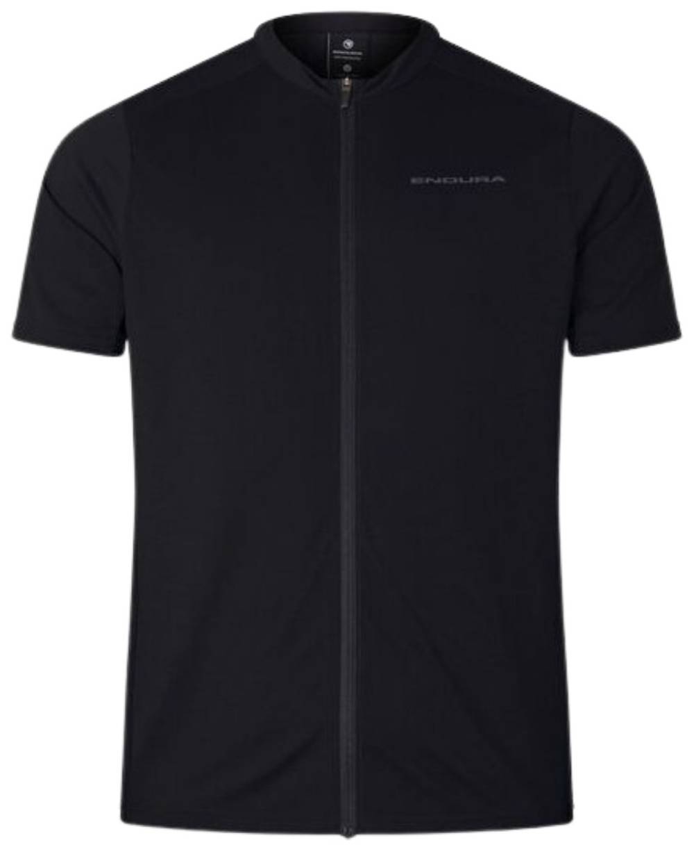 Endura Loop S/S Zipped Jersey in Black - Image 4 of 5