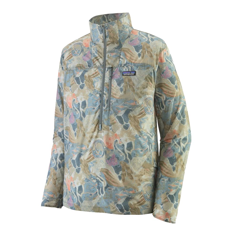 Patagonia Men's Houdini Stash 1/2 Zip Pullover in Moon Tripper: Weathered Stone - Image 1 of 1