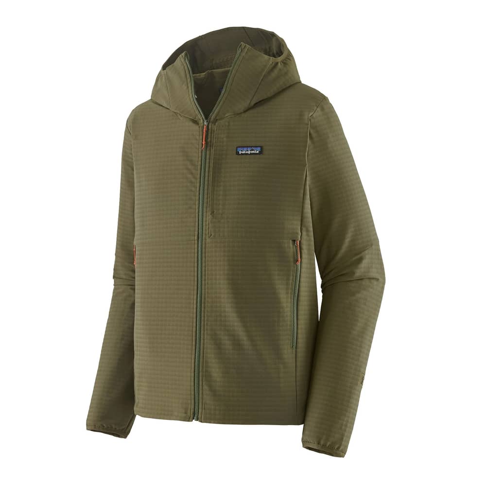 Patagonia Men's R1 TechFace Hoody in Basin Green - Image 1 of 5
