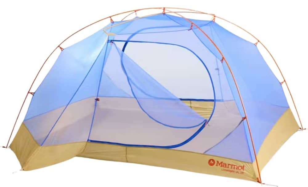 Marmot Limelight UL 3P Tent in Light Oak/Trail Blue - Image 3 of 4