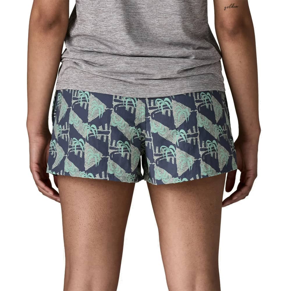 Patagonia Women's Barely Baggies Shorts - 2 1/2 in. in Jaguar Geo/Blue Sage - Image 3 of 7