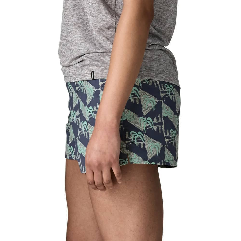 Patagonia Women's Barely Baggies Shorts - 2 1/2 in. in Jaguar Geo/Blue Sage - Image 5 of 7