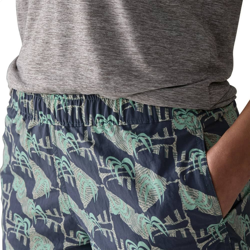 Patagonia Women's Barely Baggies Shorts - 2 1/2 in. in Jaguar Geo/Blue Sage - Image 7 of 7