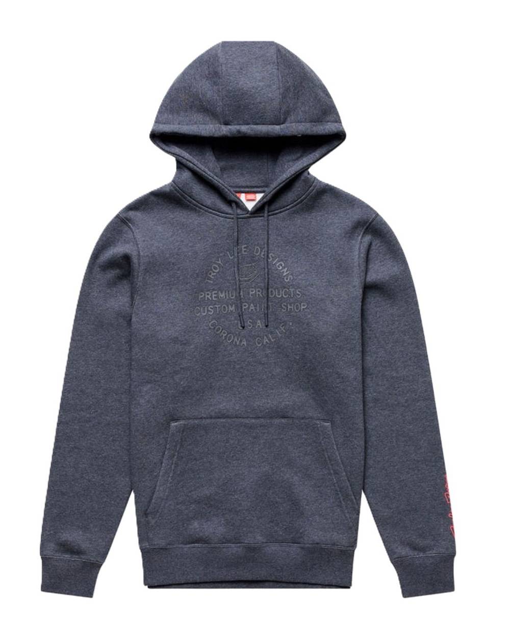 Troy Lee Designs Imprint Pullover Hoodie in Black Heather - Image 1 of 2