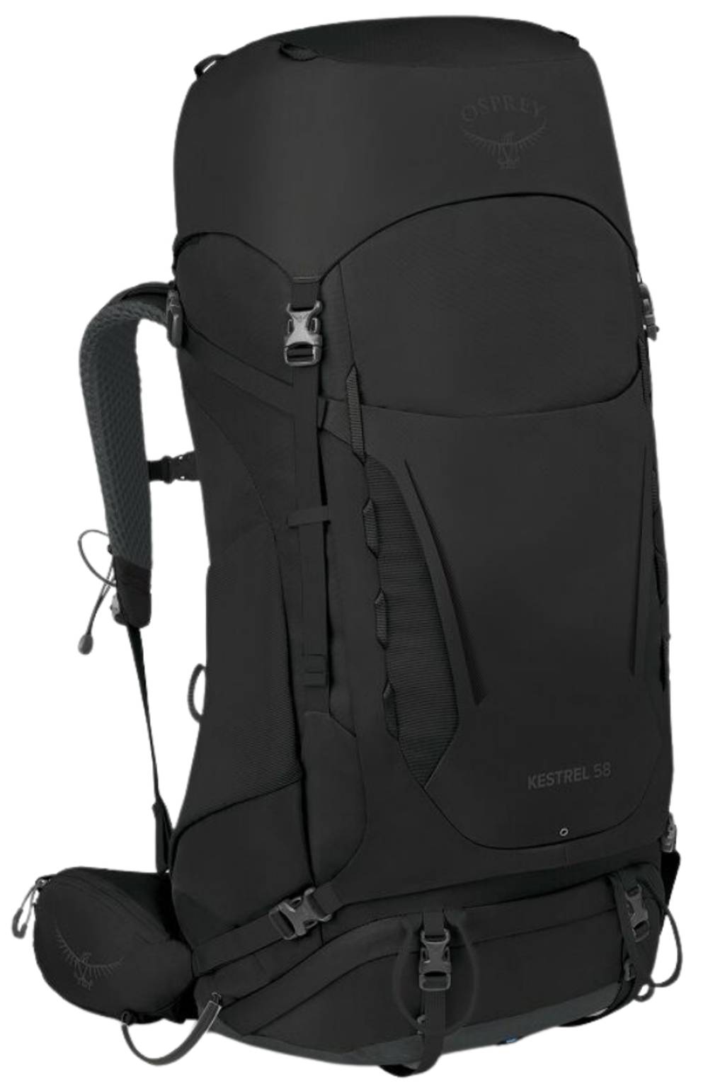 Osprey Kestrel 58 Backpack in Black - Image 1 of 2