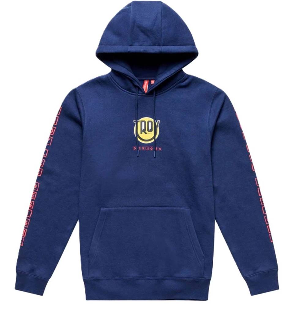 Troy Lee Designs Happy Dayz Pullover Hoodie in Navy - Image 1 of 2