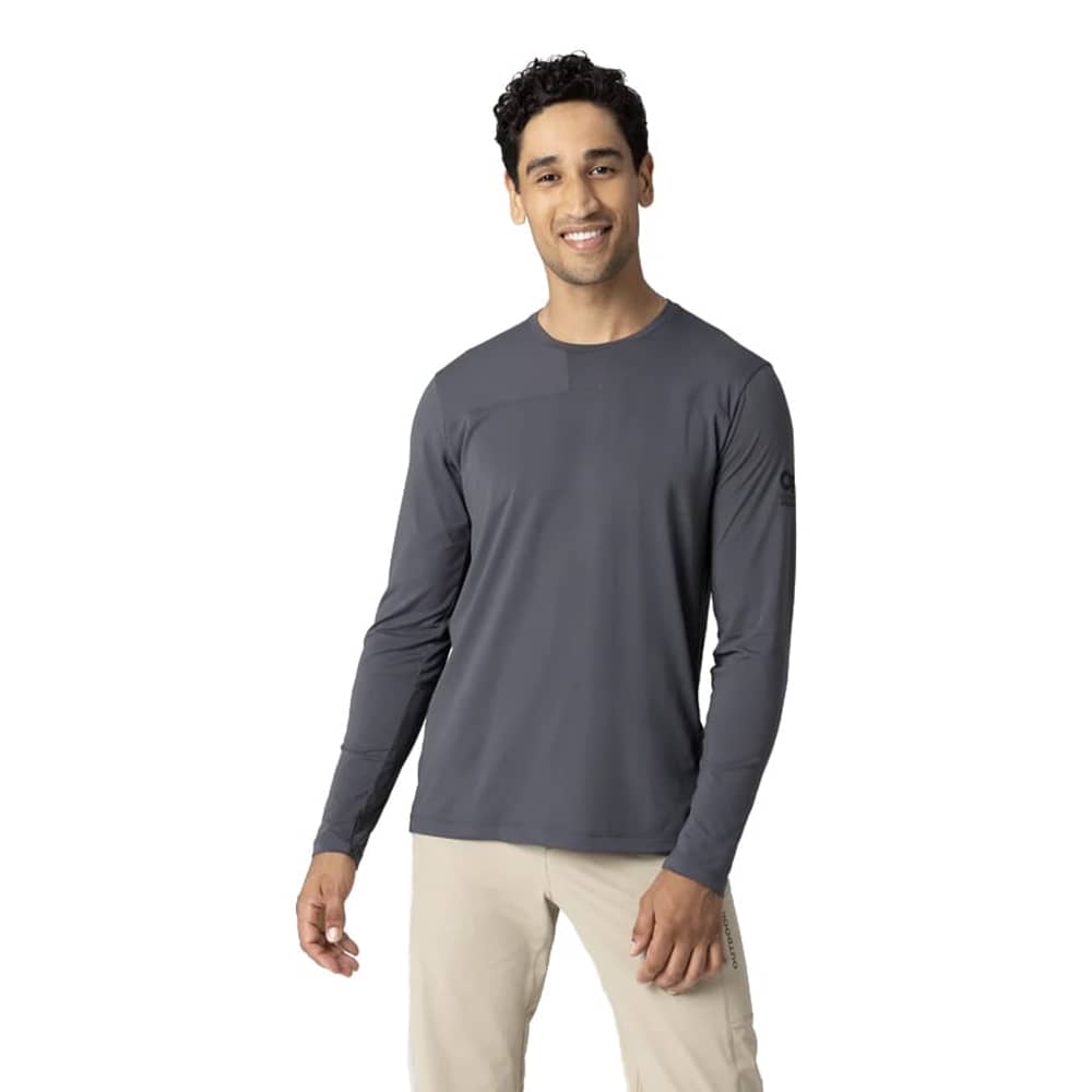 Outdoor Research Men's Freewheel MTB Long Sleeve Jersey in Storm - Image 2 of 3