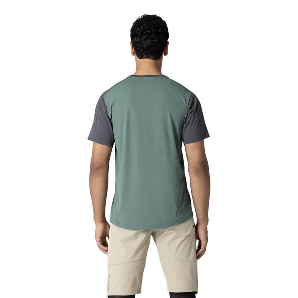 Outdoor Research Men's Freewheel MTB Short Sleeve Jersey in Storm/Malachite - Image 3 of 3