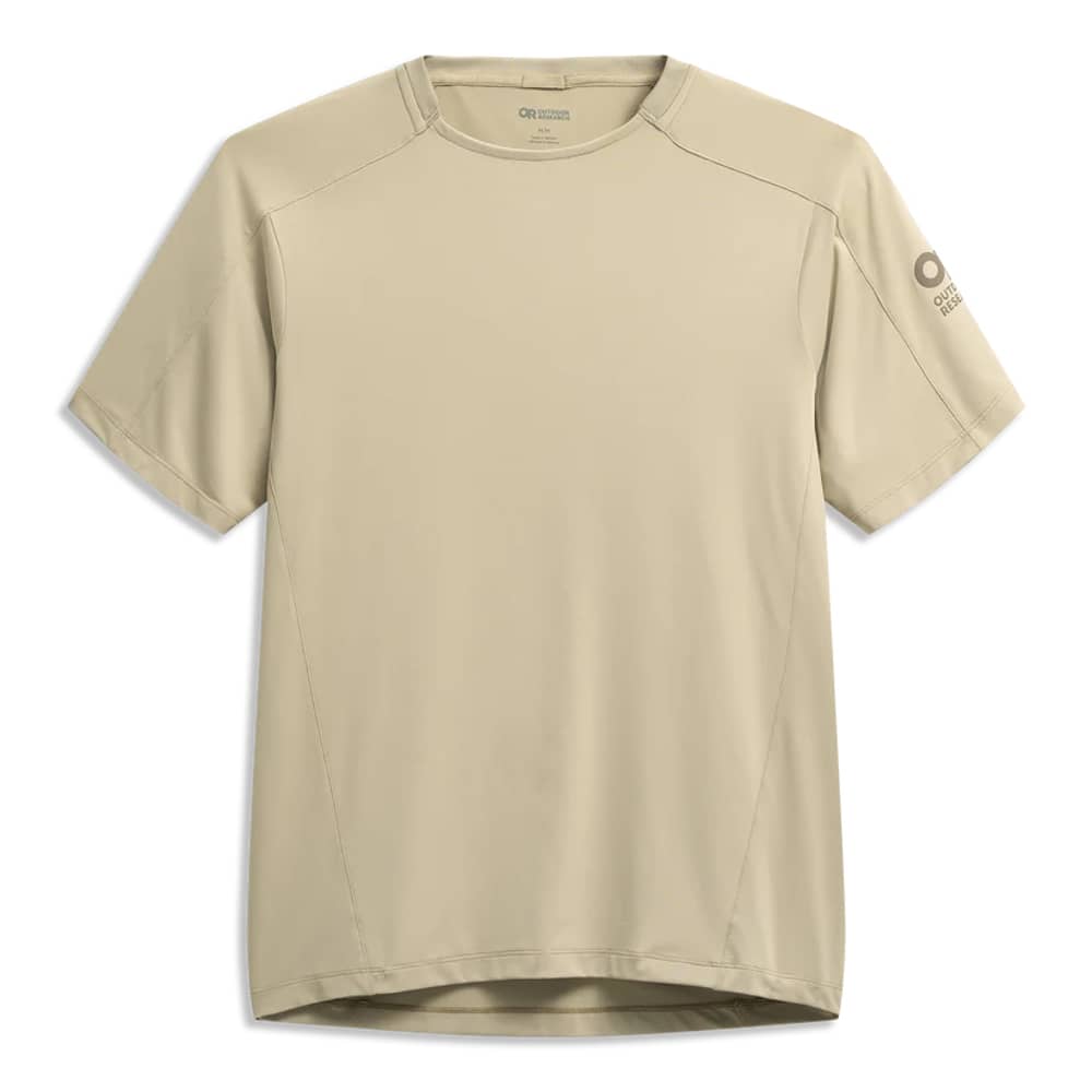 Outdoor Research Outdoor Research | Men's Freewheel Mtb Short Sleeve Jersey | Size Large In Storm/oyster Creekside Print | Spandex/polyester