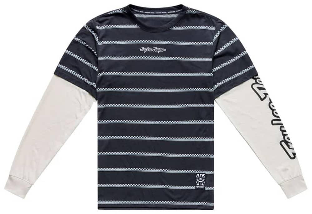 Troy Lee Designs Skyline Fakie Ride LS Tee in Carbon - Image 1 of 5