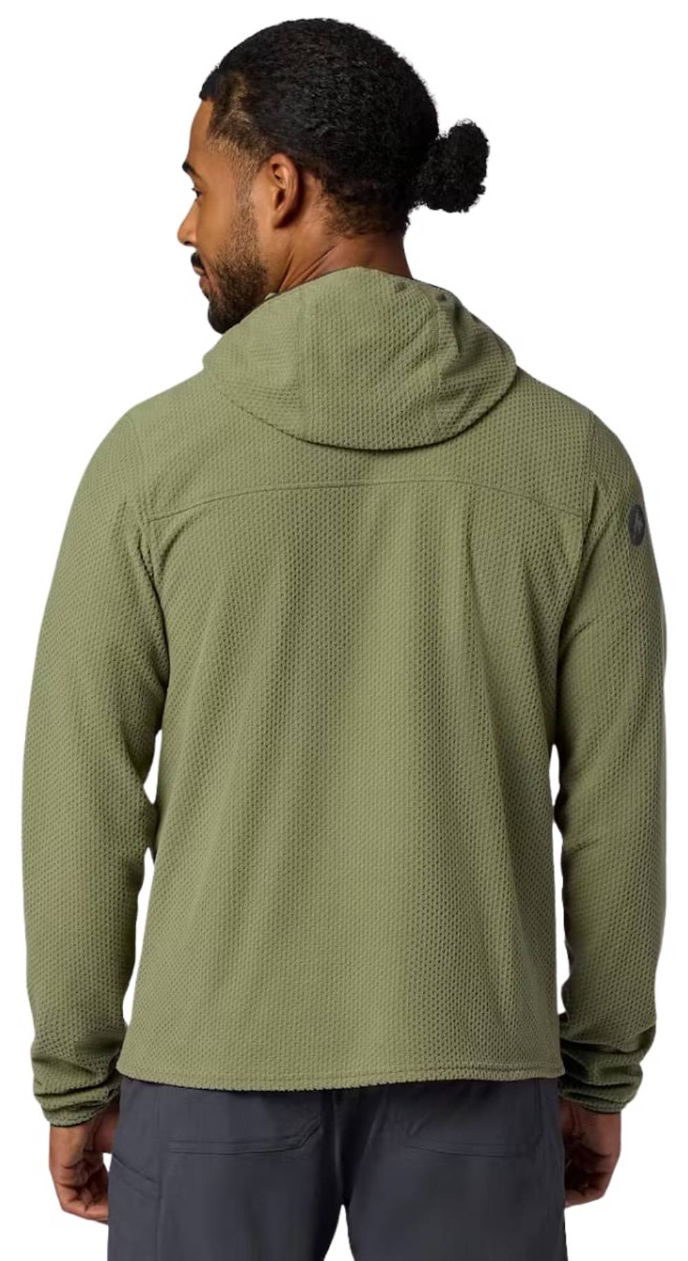 Marmot Men's AirFleece Hoody in Olive Grove - Image 2 of 2