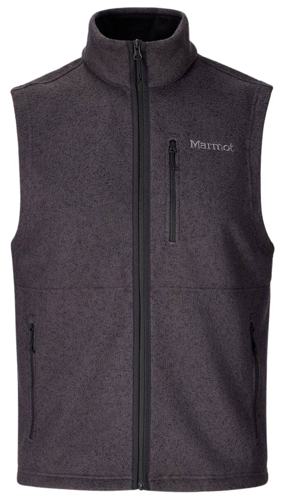 Marmot Men's Drop Line Vest in Black Heather - Image 1 of 2