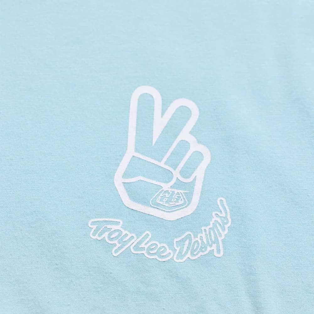 Troy Lee Designs Deuces LS Tee in Dawn Blue - Image 3 of 4