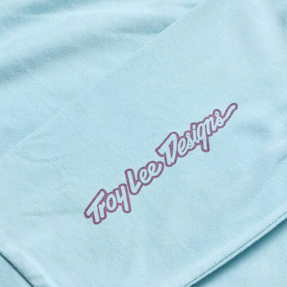 Troy Lee Designs Flame2 LS Tee in Dawn Blue - Image 4 of 4