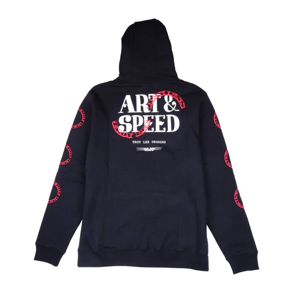 Troy Lee Designs Pink Slips Pullover Hoodie in Black - Image 2 of 4