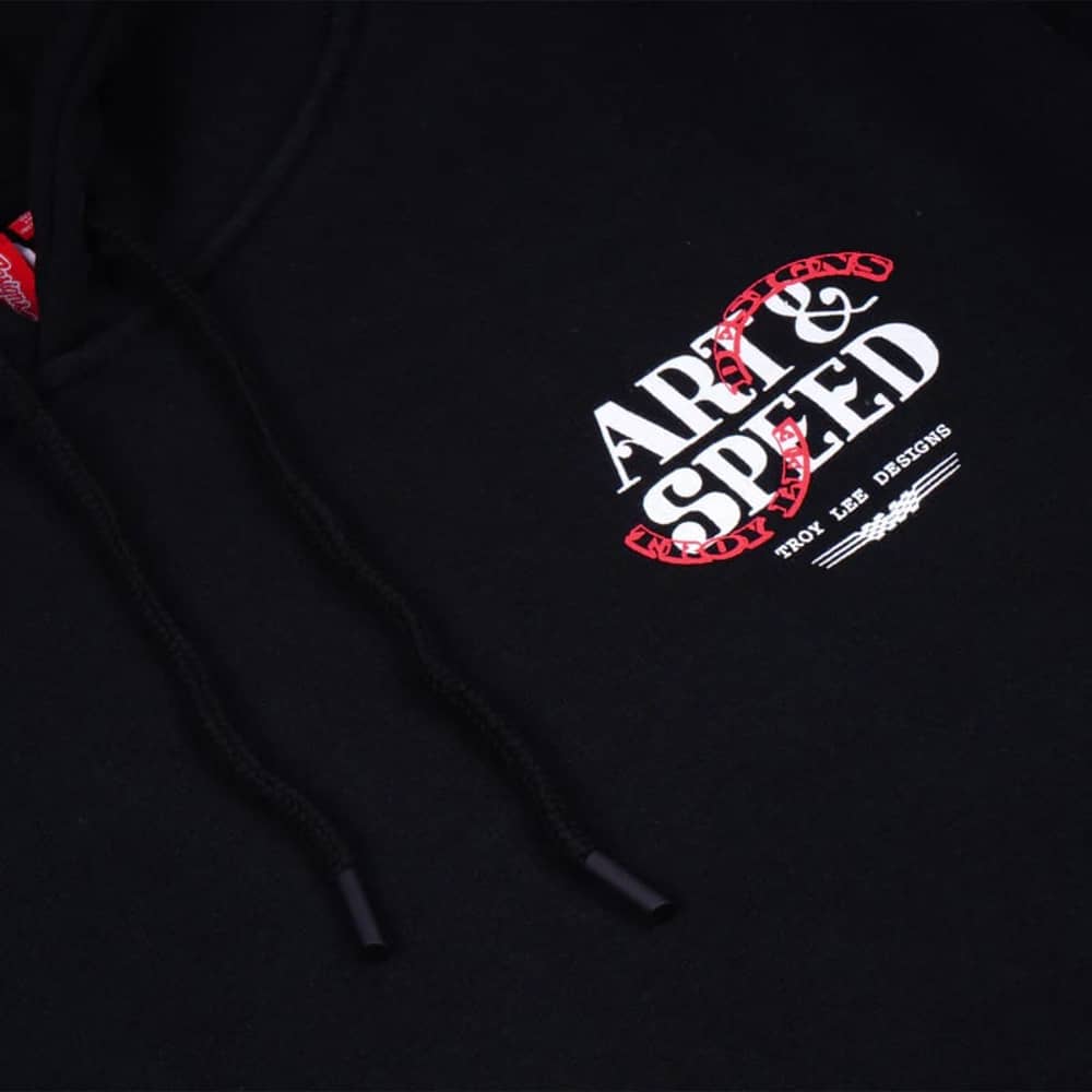 Troy Lee Designs Pink Slips Pullover Hoodie in Black - Image 3 of 4