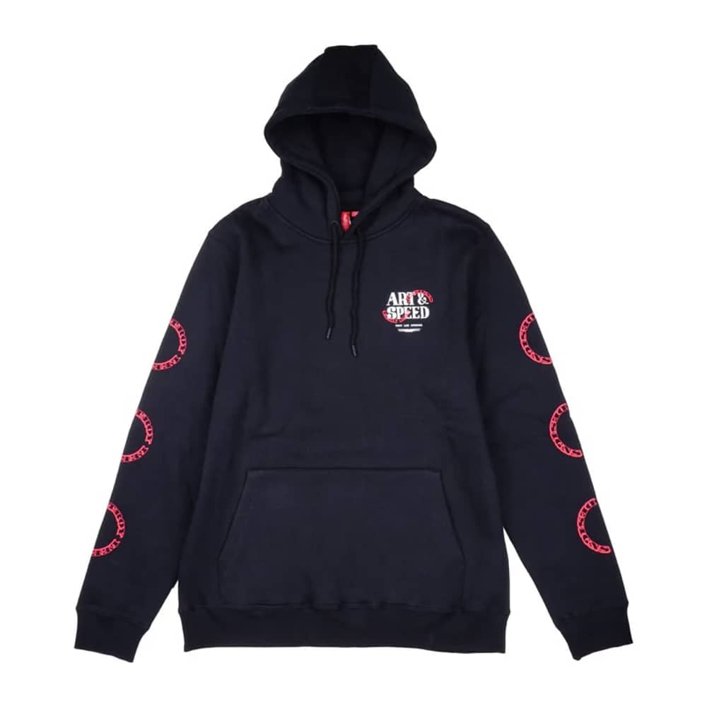 Troy Lee Designs Pink Slips Pullover Hoodie in Black - Image 1 of 4