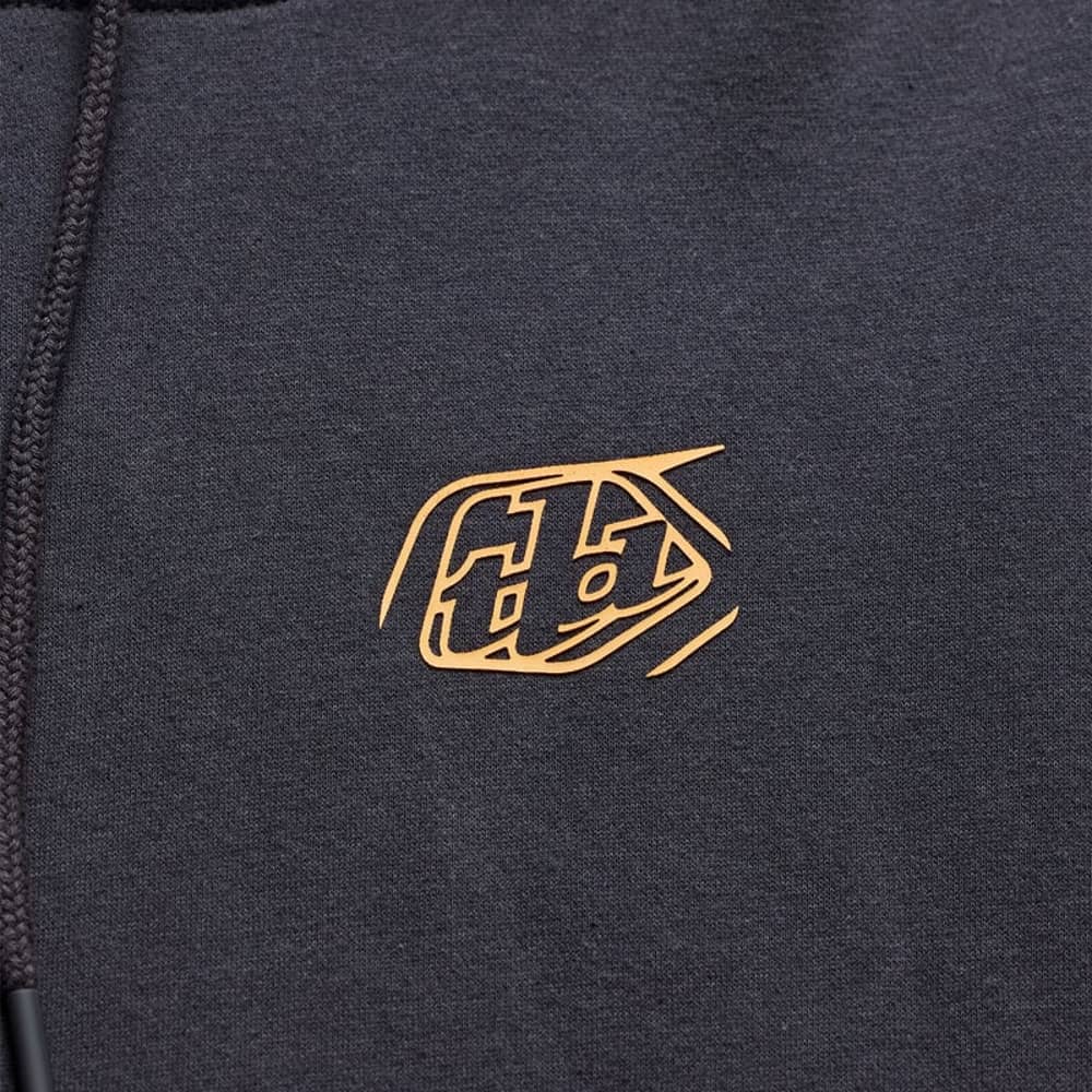 Troy Lee Designs Branded Pullover Hoodie in Carbon - Image 3 of 4