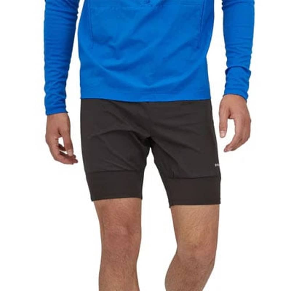 Patagonia Men's Endless Run Shorts in Black - Image 2 of 3