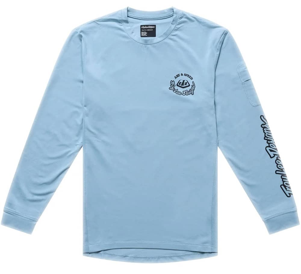 Troy Lee Designs | Youth Ruckus Ride Ls Jersey Men's | Size Large In Dawn Blue